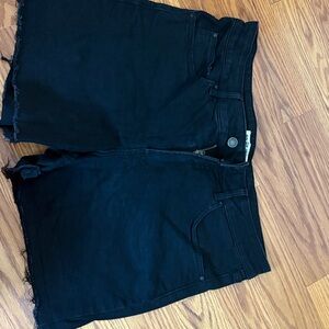 Black Jean Shorts
